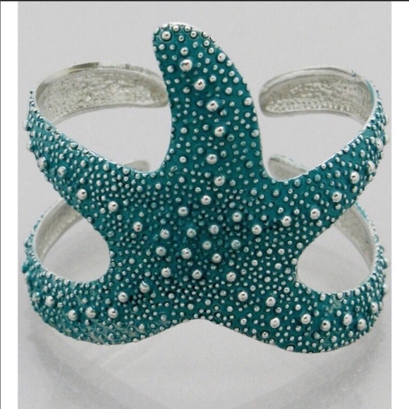 Blossom & Thorn Jewelry - Starfish Cuff Bracelet Turquoise 💙